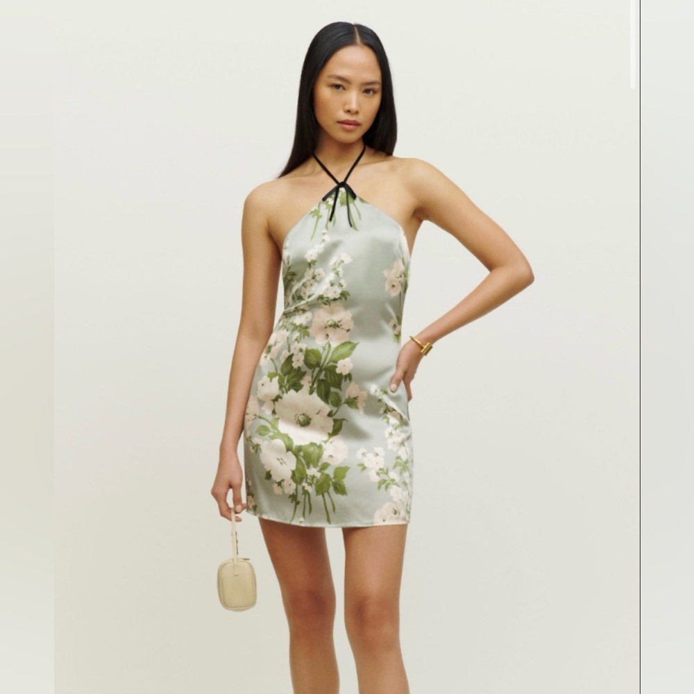 Reformation Poppie Silk Dress